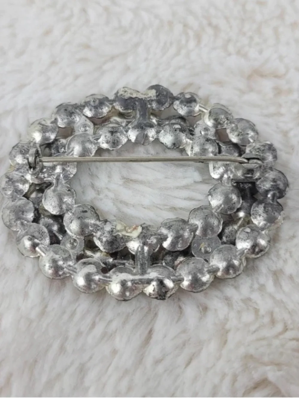 Multicolor Floral Crystal Wreath Brooch – Women Jewelry
